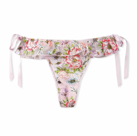 Victoria's Secret Dream Angles Embroidered Thong *NEW* - Picture 3 of 7